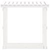 vidaXL Support pour bois de chauffage Blanc 108x64,5x109cm Bois de pin