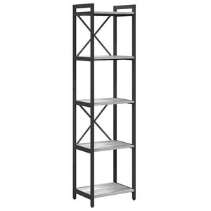 vidaXL &Eacute;tag&egrave;re 40 x 30 x 155 cm Bois d'ing&eacute;nierie Sonoma gris