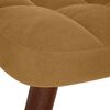 vidaXL Chaise de relaxation avec tabouret Marron Velours