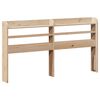 vidaXL T&ecirc;te de lit avec &eacute;tag&egrave;res 120 cm bois massif de pin