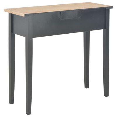 280055 vidaXL Dressing Console Table Black 79x30x74 cm Wood