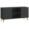vidaXL Meuble TV Noir 102 x 34,5 x 50 cm Bois d'ing&eacute;nierie