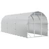 vidaXL Poulailler Argent&eacute; 600 x 200 x 200 cm Acier galvanis&eacute;