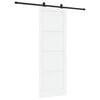vidaXL Porte coulissante ORKDAL 83 x 232 cm Bois de pin massif Blanc