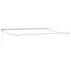 vidaXL Cadre de store r&eacute;tractable &eacute;lectrique Blanc 4 x 2 m Aluminium