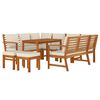 vidaXL Ensemble à manger de jardin coussins 9 pcs Bois acacia