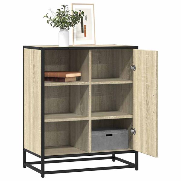 vidaXL Buffet ch&ecirc;ne sonoma 62x35x76 cm bois d'ing&eacute;nierie