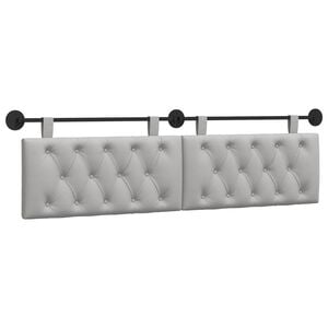vidaXL T&ecirc;te de lit suspendue Gris nuage Tissu