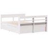 vidaXL Cadre de lit sans matelas blanc 120x190 cm bois de pin massif
