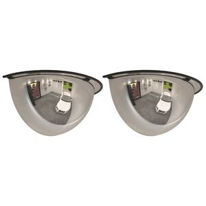vidaXL Miroirs de circulation en demi-d&ocirc;me 2 pcs &Oslash;30 cm Acrylique