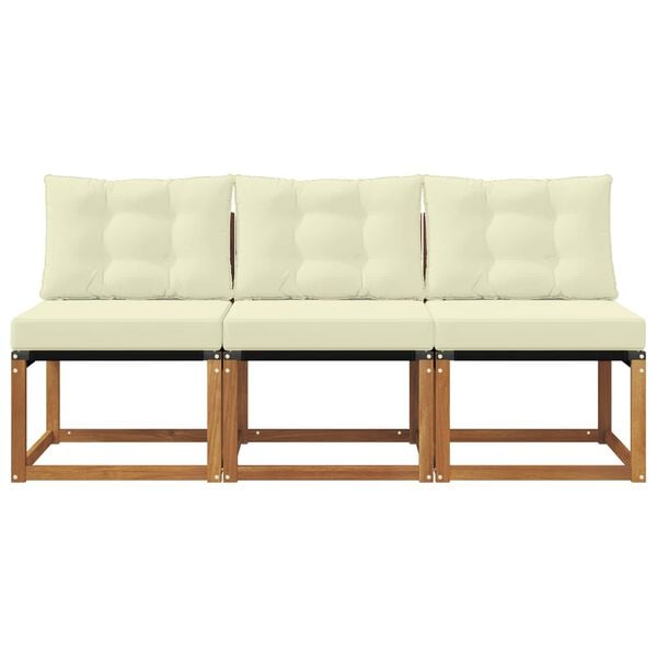 vidaXL 3 Pi&egrave;ce Canap&eacute; du milieu ext&eacute;rieur