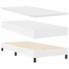 vidaXL Cadre de lit avec matelas Blanc 90 x 190 cm Faux cuir