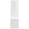 vidaXL Étagères murales 2pcs blanc brillant 50x15x50cm bois ingénierie