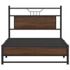 vidaXL Cadre de lit sans matelas ch&ecirc;ne marron 100x190 cm