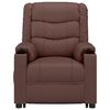 vidaXL Fauteuil de massage Marron Similicuir