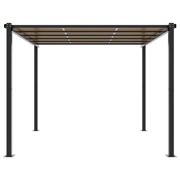vidaXL Tonnelle de jardin anthracite 3x3 m aluminium