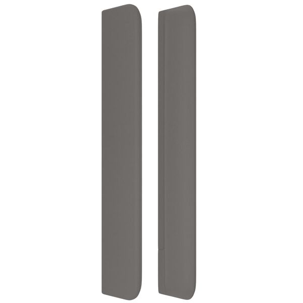 vidaXL T&ecirc;te de lit avec oreilles Gris 163x16x118/128 cm Similicuir