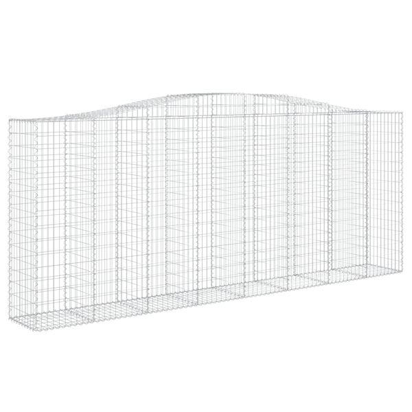 vidaXL Paniers &agrave; gabions arqu&eacute;s 7 pcs 400x50x160/180 cm fer galvanis&eacute;