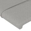 vidaXL Sommier &agrave; lattes de lit avec matelas Gris clair 120x200cm Tissu
