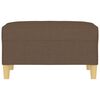 vidaXL Repose-pied Marron 70x55x41 cm Tissu