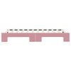 vidaXL Lit de jour avec gigogne sans matelas rose 80x200 cm