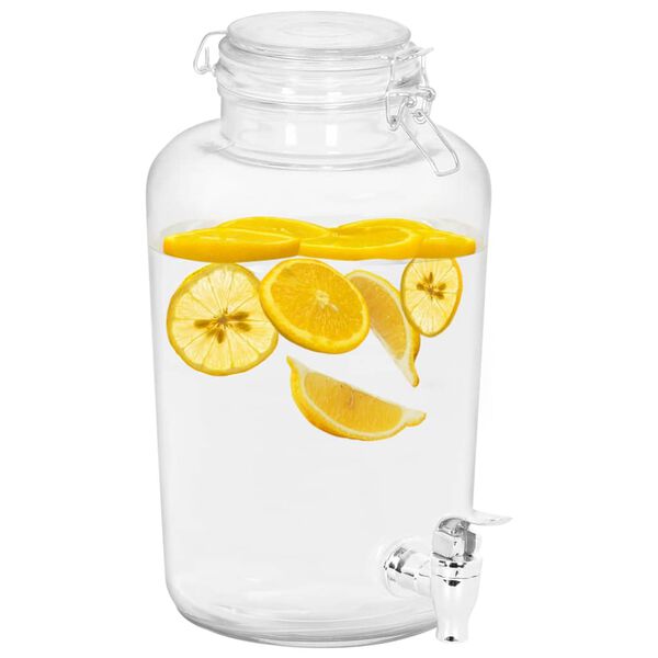 vidaXL Distributeurs de boissons 2 pcs 4000 ml Verre