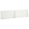 vidaXL Mur de sout&egrave;nement 2 pc 80 x 12 x 40 cm Acier Blanc