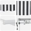 vidaXL Auvent r&eacute;tractable automatique anthracite et blanc 300x250 cm