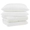 vidaXL Duvet d'hiver avec oreiller 3 pc Blanc Microfibre