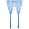 vidaXL Rideau en macram&eacute; Bleu 140x240 cm Coton