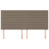 vidaXL T&ecirc;te de lit Taupe 180x5x118/128 cm Tissu