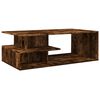 vidaXL Table basse ch&ecirc;ne fum&eacute; 102x55x35 cm bois d'ing&eacute;nierie