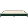 vidaXL Cadre de lit sans matelas vert fonc&eacute; 160x200 cm velours
