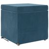 vidaXL Tabouret Bleu 41 x 41 x 40 cm Velours et Bois Composite
