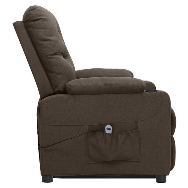 vidaXL Fauteuil Marron Tissu