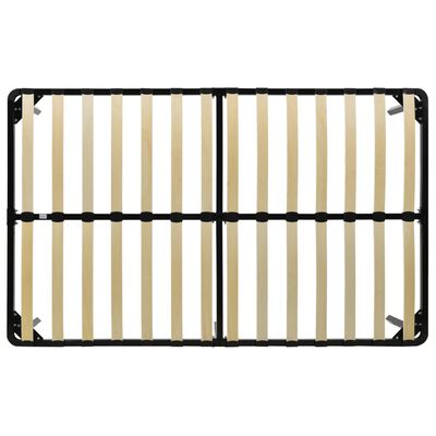 vidaXL Cadre de lit sans matelas noir métal 120x200 cm