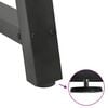 vidaXL Pieds de table basse en forme de A 2 pièces Anthracite 60 x (42-43) cm Acier