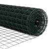 vidaXL Cl&ocirc;ture avec poteau Vert 0,4 x 25 m Acier et PVC