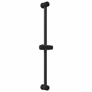 vidaXL Support de Douche Noir 70 cm Acier inoxydable