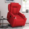 vidaXL Fauteuil inclinable Rouge Similicuir