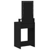 vidaXL Table de Toilette Noir 50 x 41 x 140 cm Bois d'ing&eacute;nierie