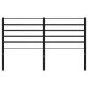 vidaXL T&ecirc;te de lit m&eacute;tal noir 140 cm
