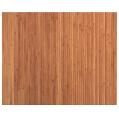 vidaXL Tapis rectangulaire marron 80x100 cm bambou