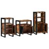 vidaXL Ensemble de mobilier de salle de bain 3 pcs Bois Recycl&eacute; Solide