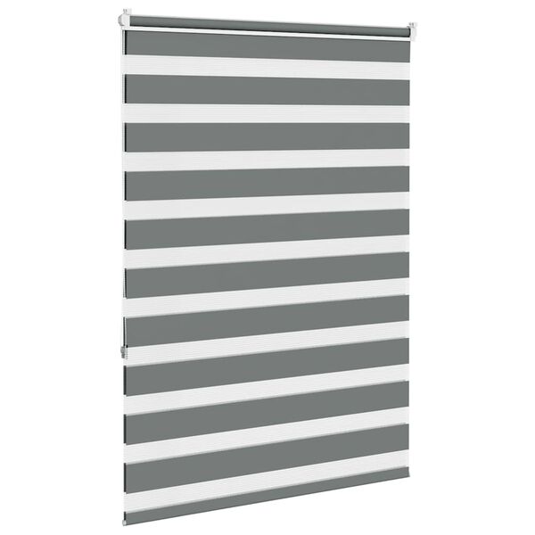 vidaXL Store zèbre gris foncé largeur du tissu 90,9 cm polyester