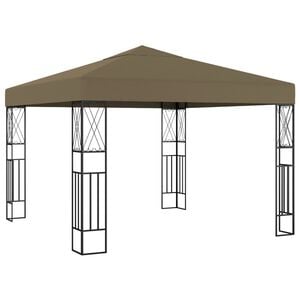 vidaXL Tonnelle 3x3 m Taupe Tissu