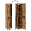 vidaXL Haut Armoire Bois Ancien 34,5 x 34 x 180 cm Bois d'ing&eacute;nierie
