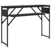 vidaXL TableConsole Ch&ecirc;ne noir Bois d'ing&eacute;nierie 105x30x75cm
