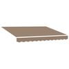 vidaXL Toile de rechange pour auvent Taupe 381 x 345 cm Polyester