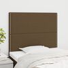 vidaXL T&ecirc;te de lit Marron fonc&eacute; 90x5x118/128 cm Tissu